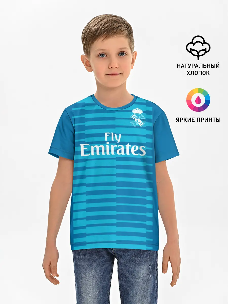 Детская базовая футболка / Куртуа GK home 18-19