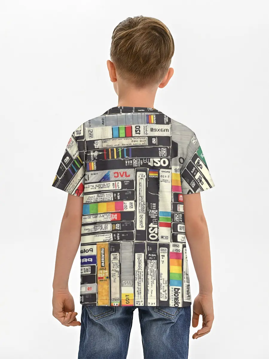Детская базовая футболка / VHS-кассеты