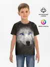 Детская базовая футболка / Голубоглазый волк