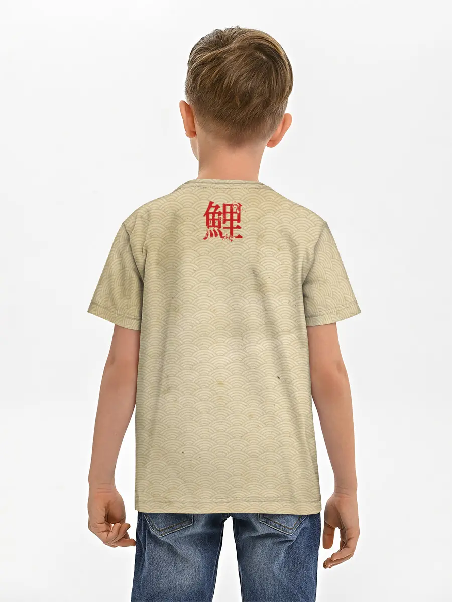 Детская базовая футболка / Золотая рыба кои