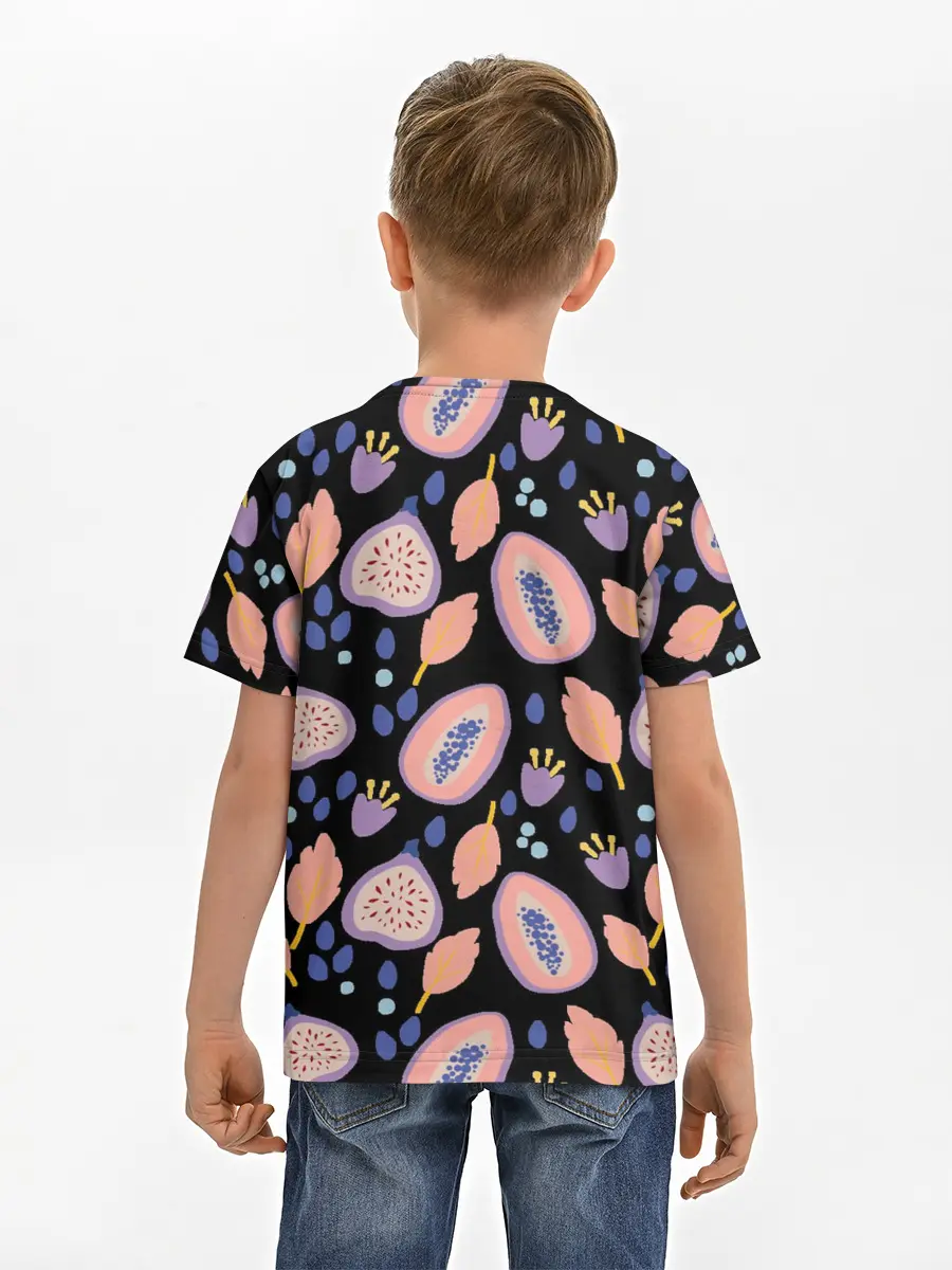 Детская базовая футболка / Папайя