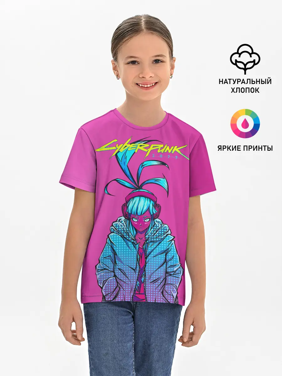 Детская базовая футболка / Cyberpunk 2077