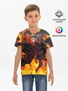 Детская базовая футболка / FIRE GEARS OF WAR | ПОСТЕР В ОГНЕ