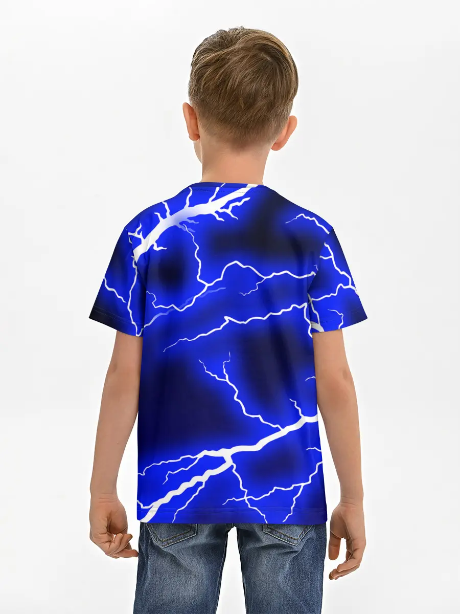 Детская базовая футболка / СИНИЕ МОЛНИИ