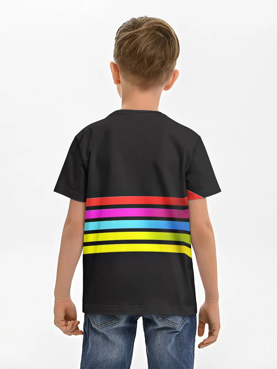 Детская базовая футболка / NEON GEOMETRY