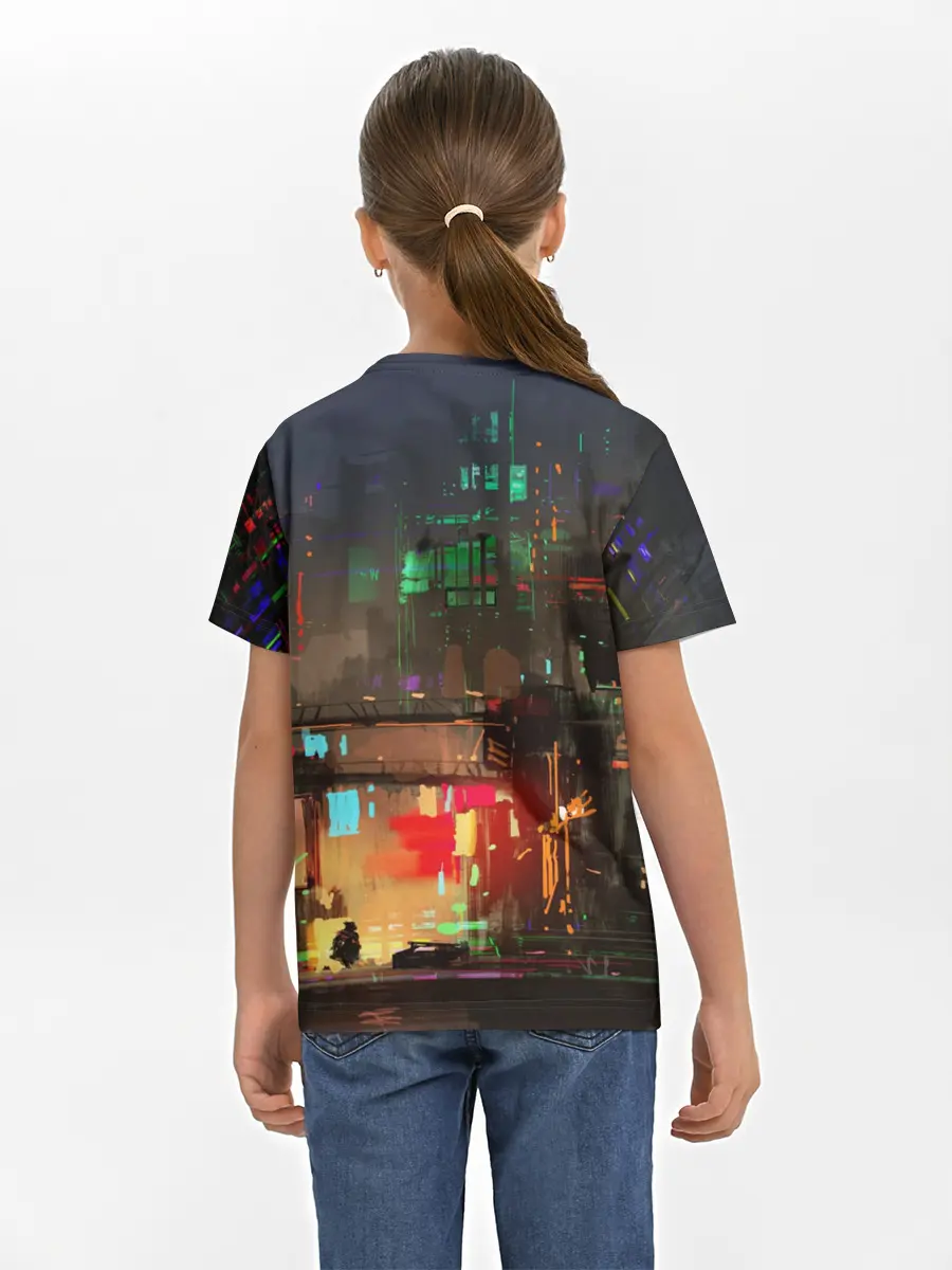 Детская базовая футболка / Cyber Punk 2077