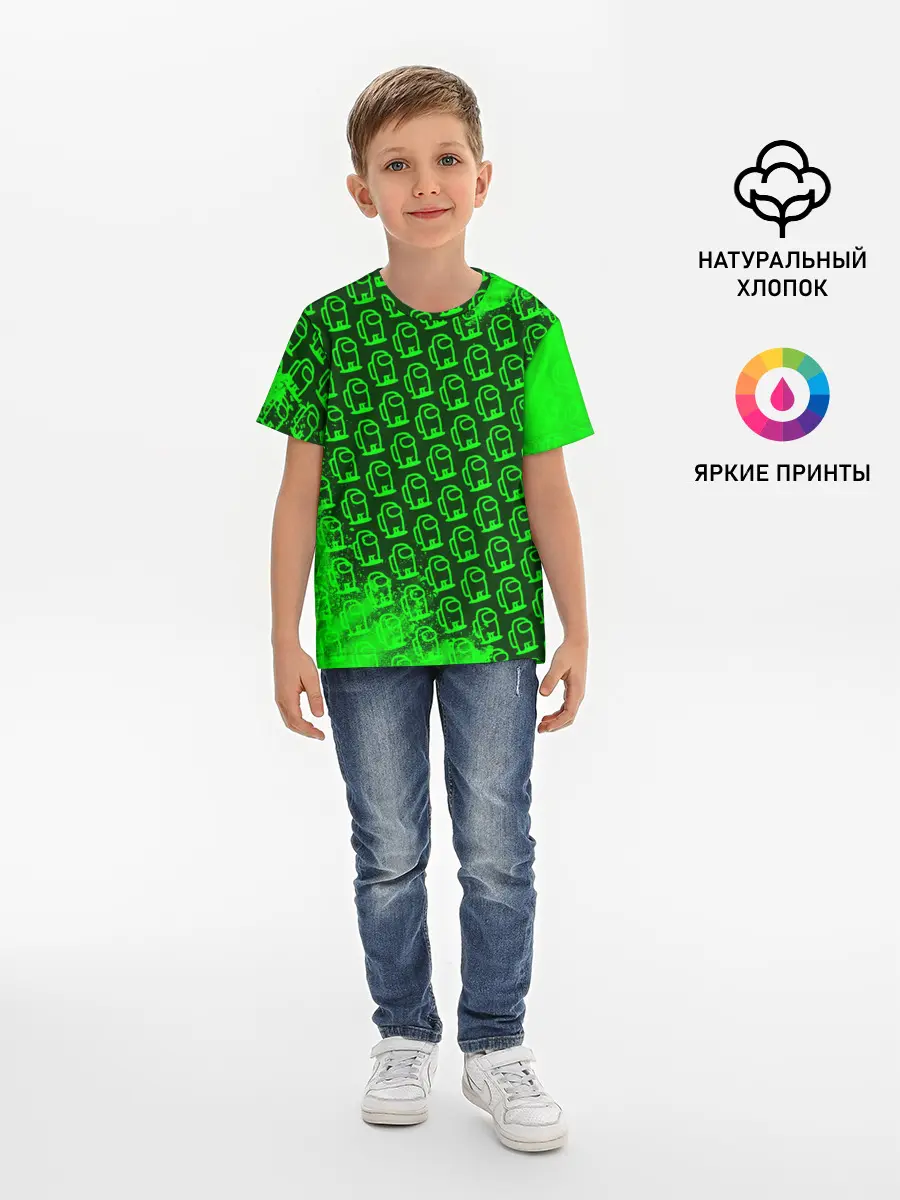 Детская базовая футболка / AMONG US / АМОНГ АС