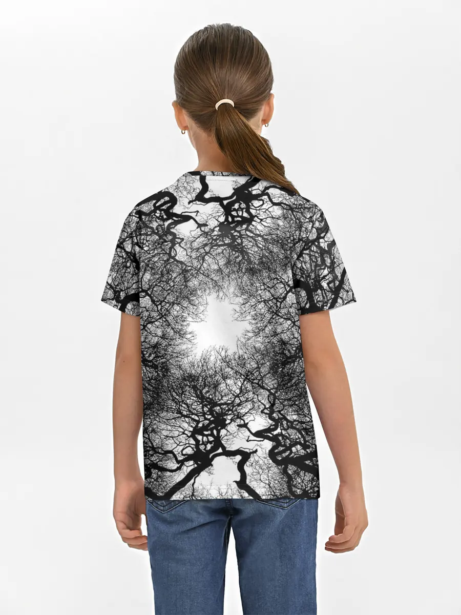 Детская базовая футболка / Texture Branches