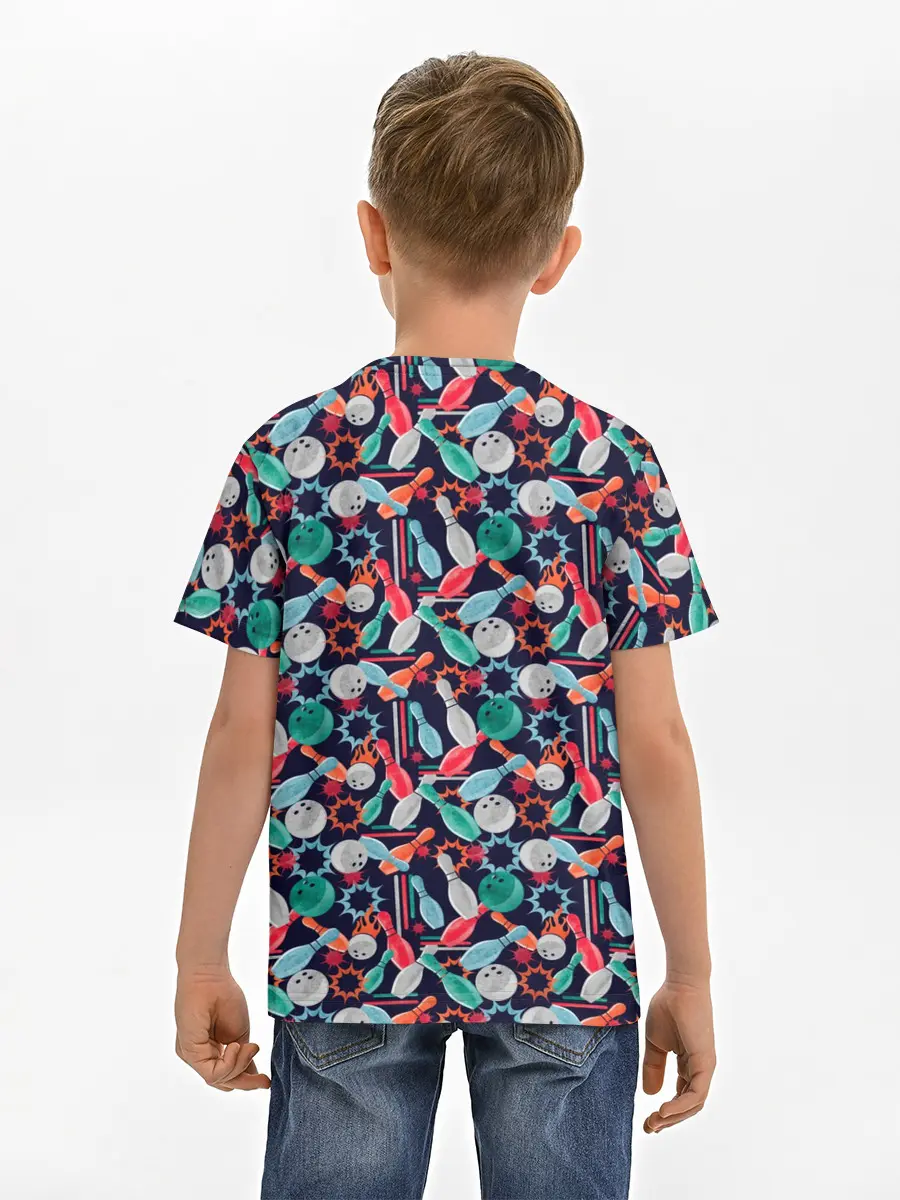 Детская базовая футболка / Боулинг