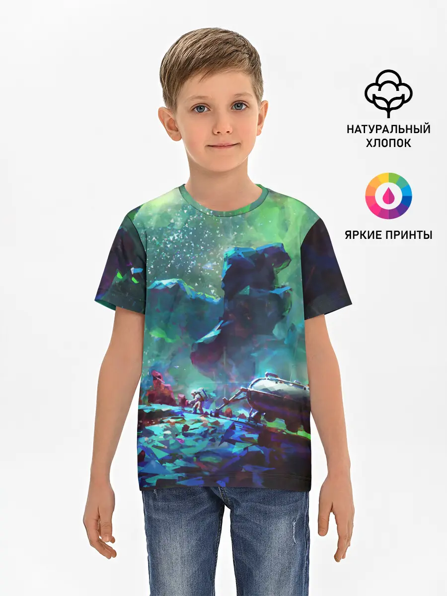 Детская базовая футболка / КОСМОС:КОСМОНАВТ