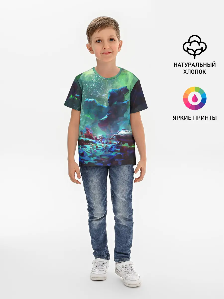 Детская базовая футболка / КОСМОС:КОСМОНАВТ