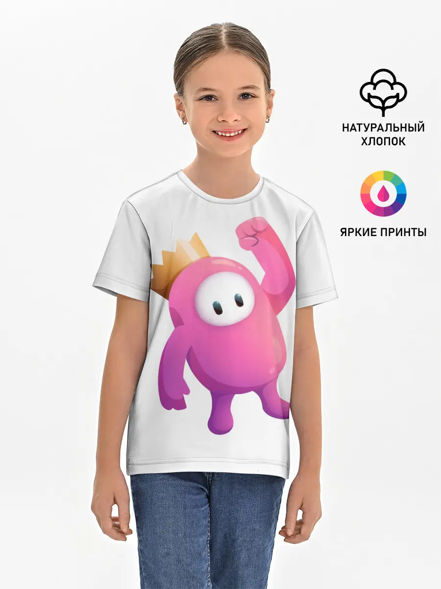 Детская базовая футболка / Fall Guys