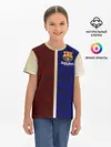 Детская базовая футболка / Barcelona Форма.
