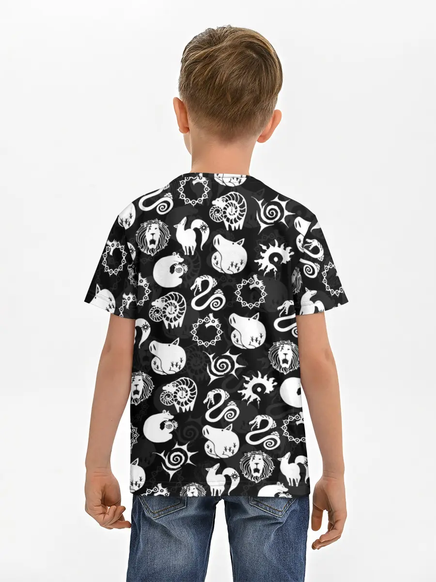 Детская базовая футболка / SEVEN DEADLY SINS СИМВОЛЫ