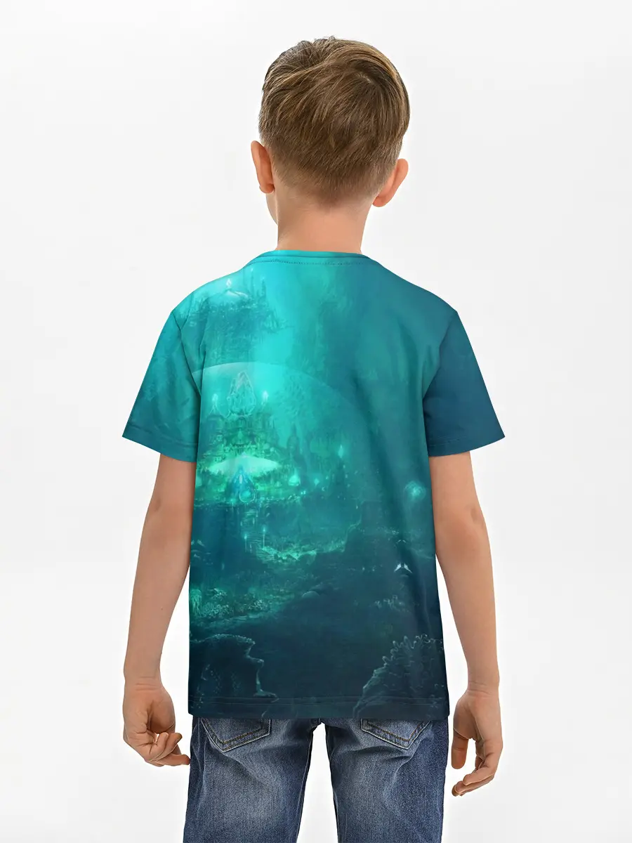 Детская базовая футболка / Дно морское