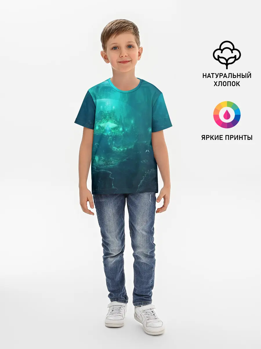 Детская базовая футболка / Дно морское