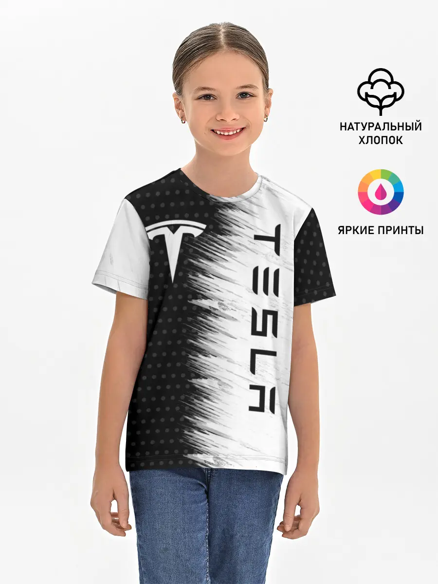 Детская базовая футболка / TESLA
