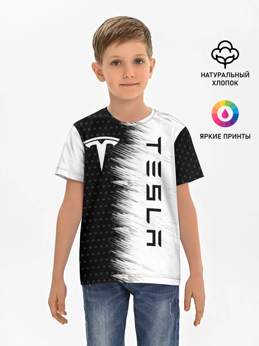Детская базовая футболка / TESLA