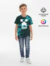 Детская базовая футболка / Илья в стиле Minecraft