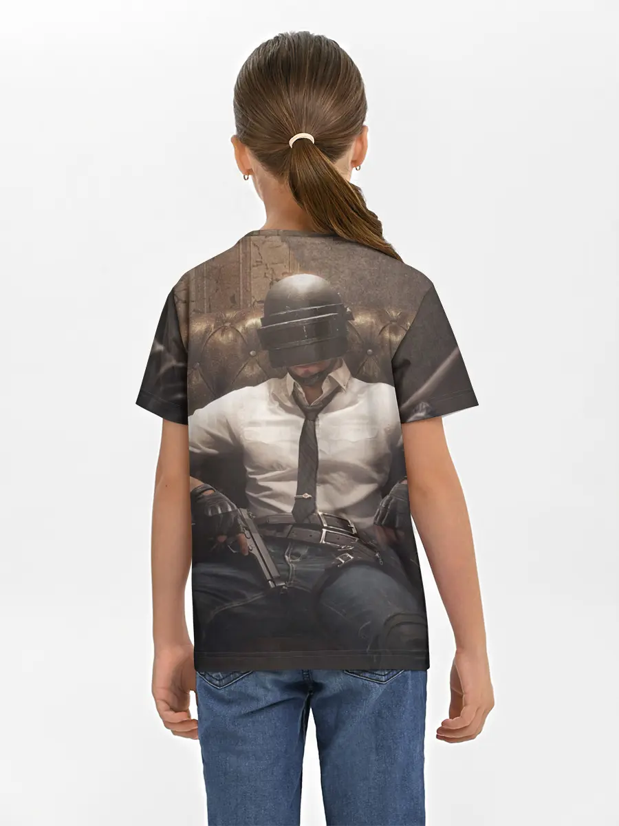 Детская базовая футболка / PUBG