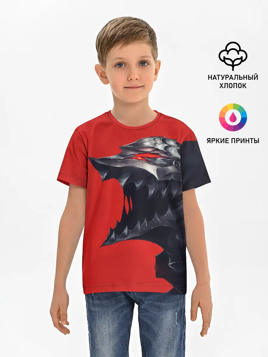 Детская базовая футболка / BERSERK маска