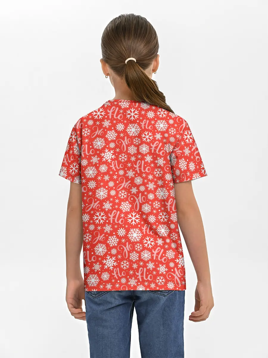 Детская базовая футболка / Смех Санты