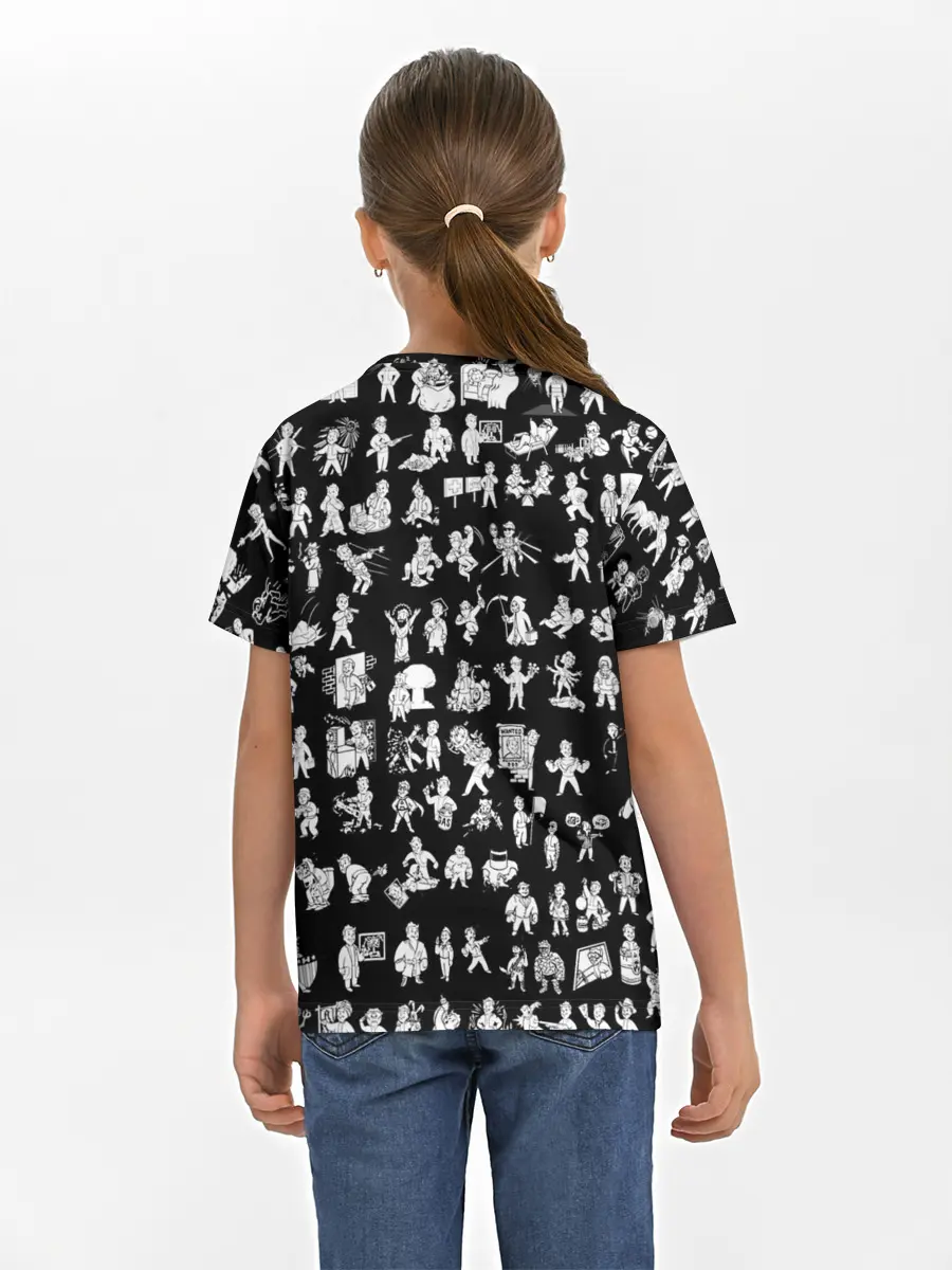 Детская базовая футболка / FALLOUT BLACK