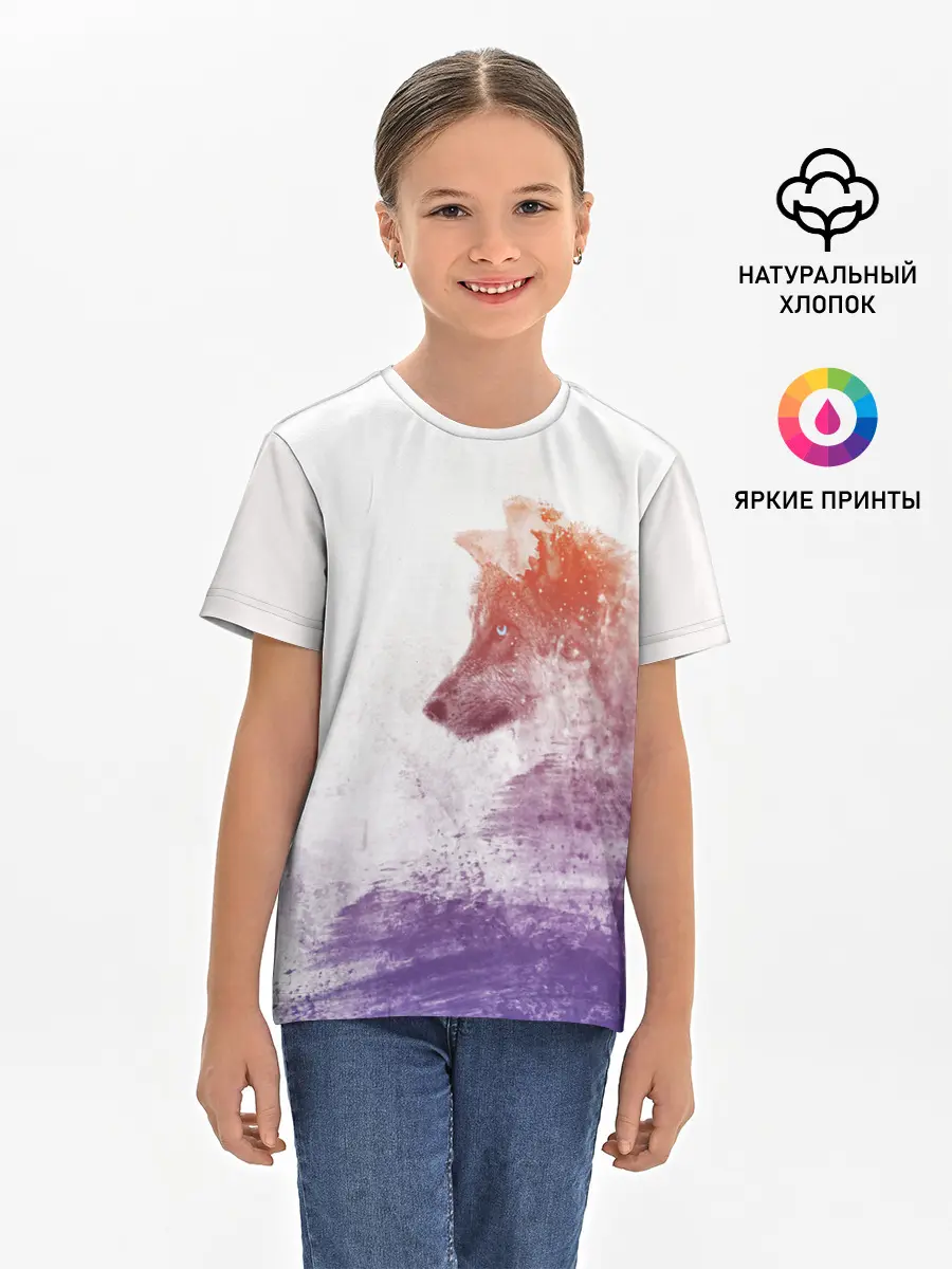 Детская базовая футболка / ВОЛК