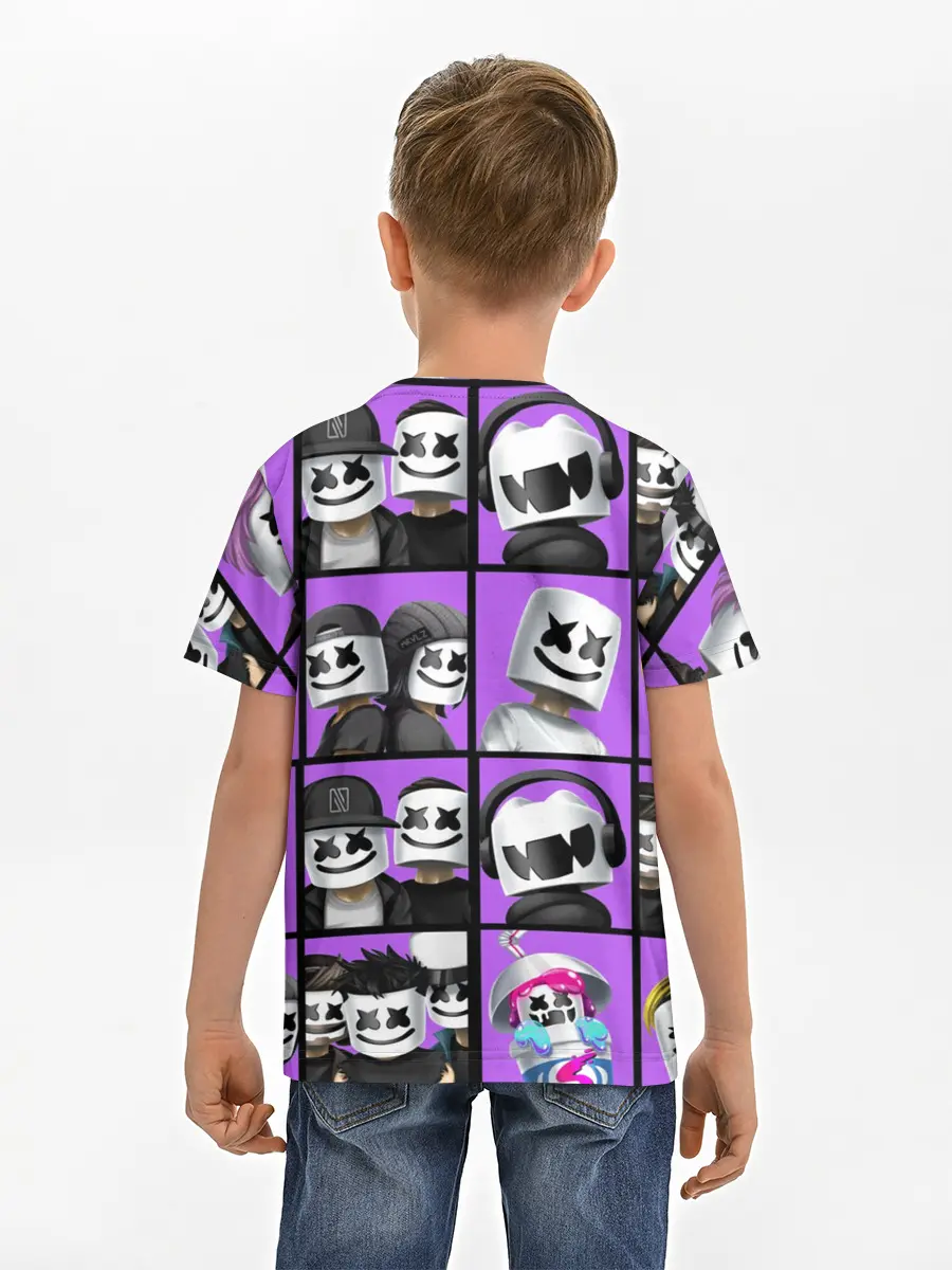 Детская базовая футболка / Marshmello Style