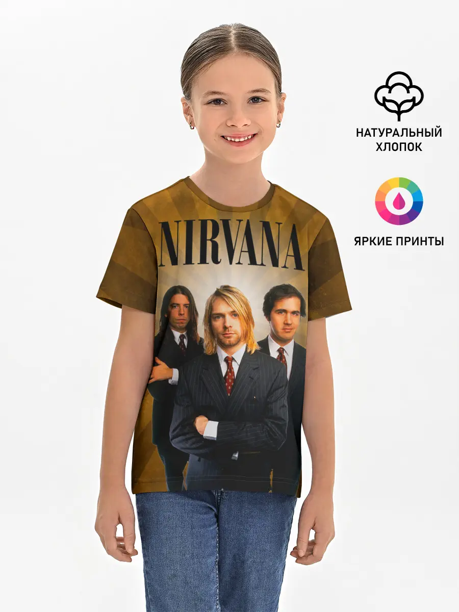 Детская базовая футболка / Nirvana