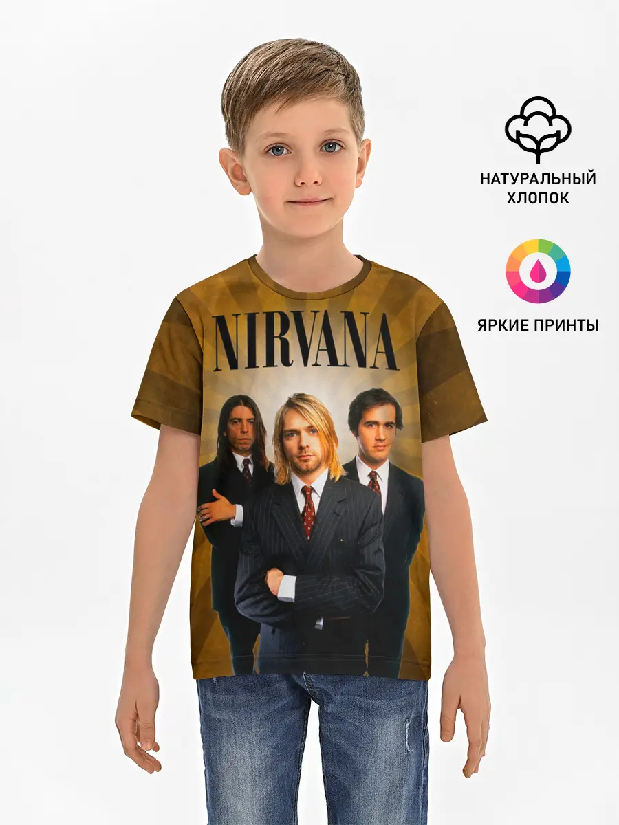 Детская базовая футболка / Nirvana