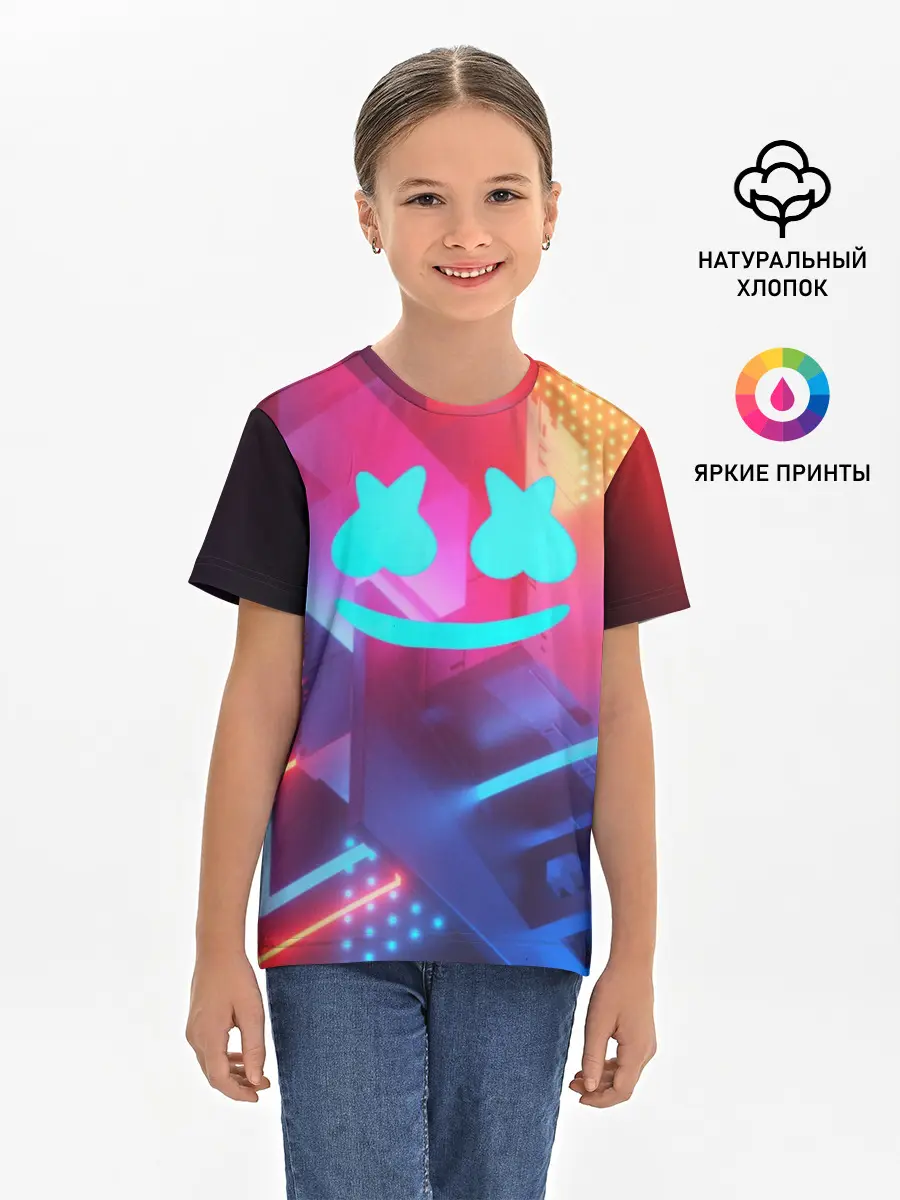 Детская базовая футболка / Marshmello