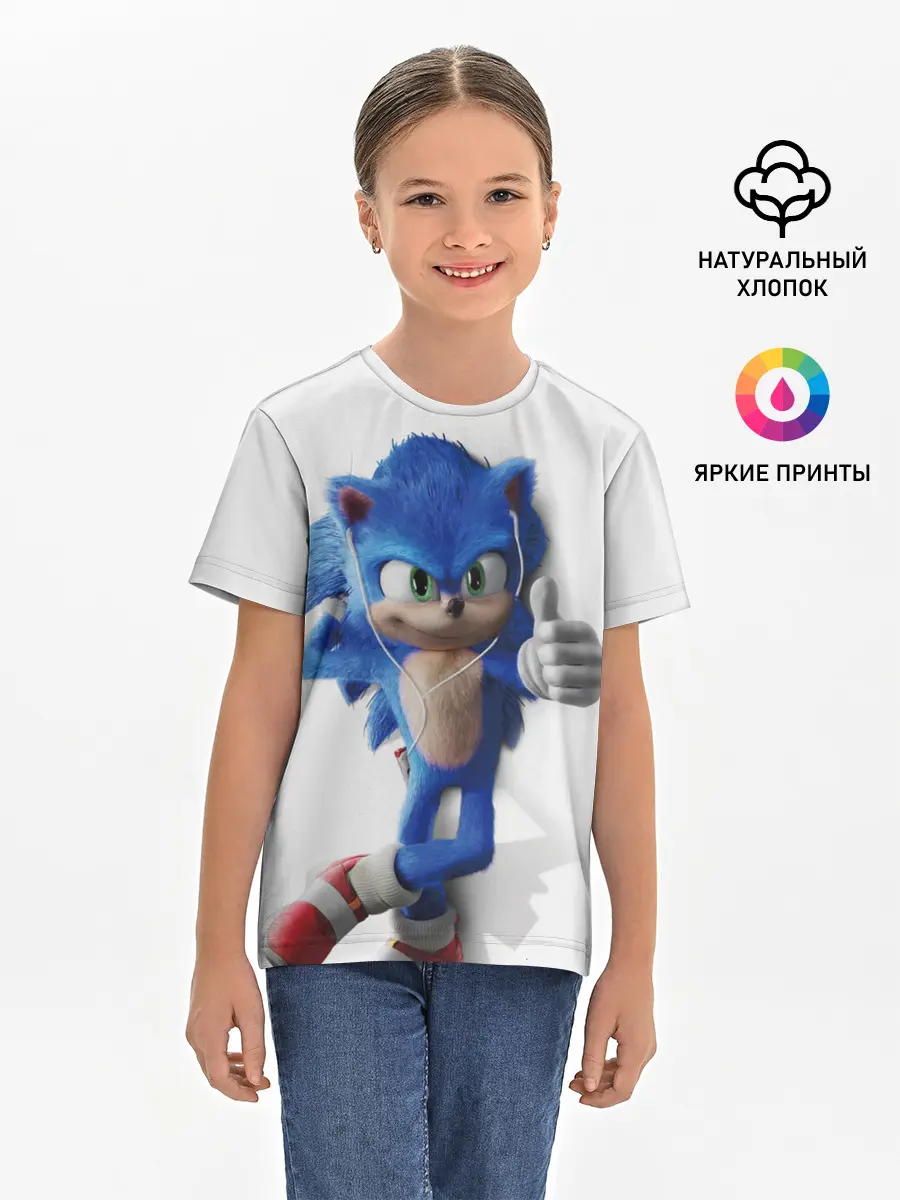 Детская базовая футболка / SONIC