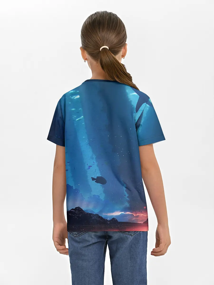 Детская базовая футболка / Подводный мир | Силуэт