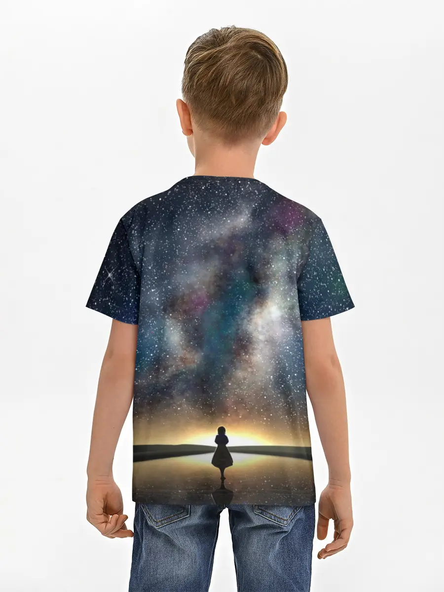 Детская базовая футболка / VIOLET EVERGARDEN. Космос