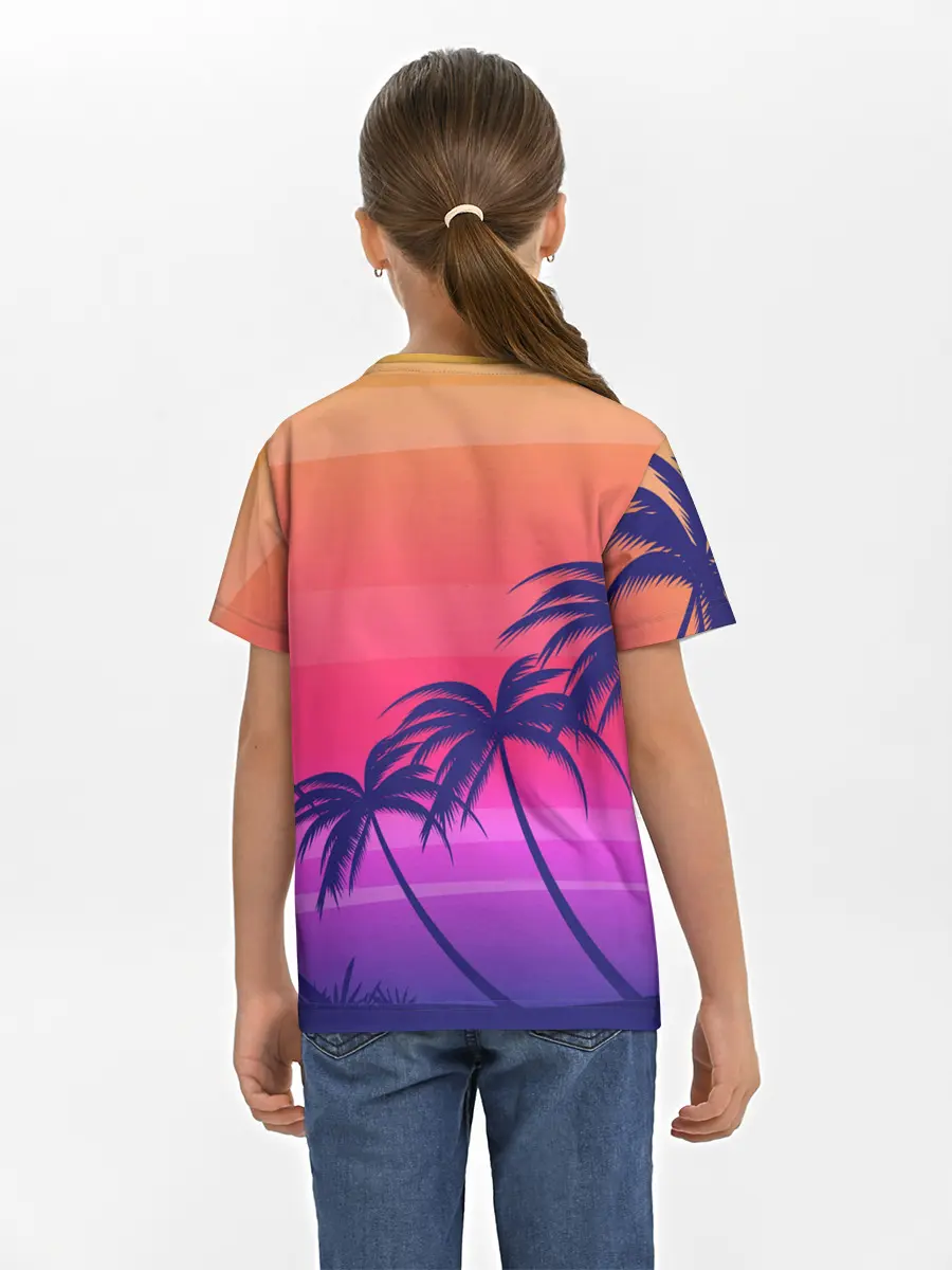 Детская базовая футболка / Очеровательный закат