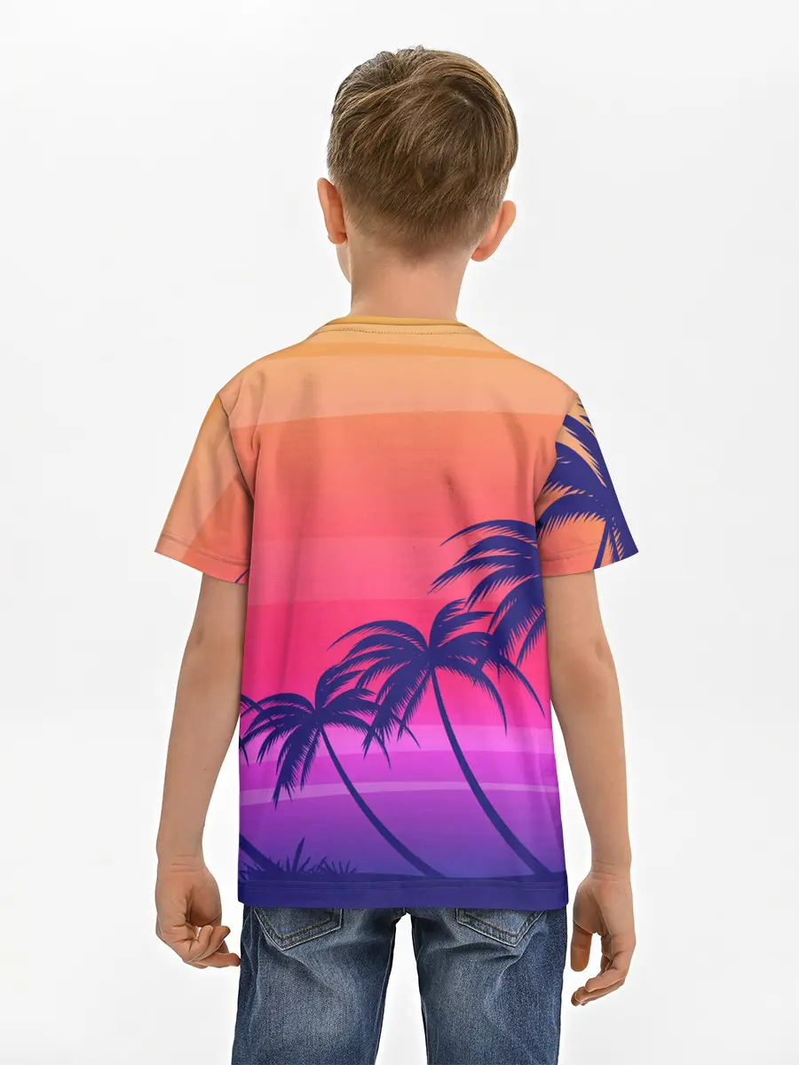 Детская базовая футболка / Очеровательный закат