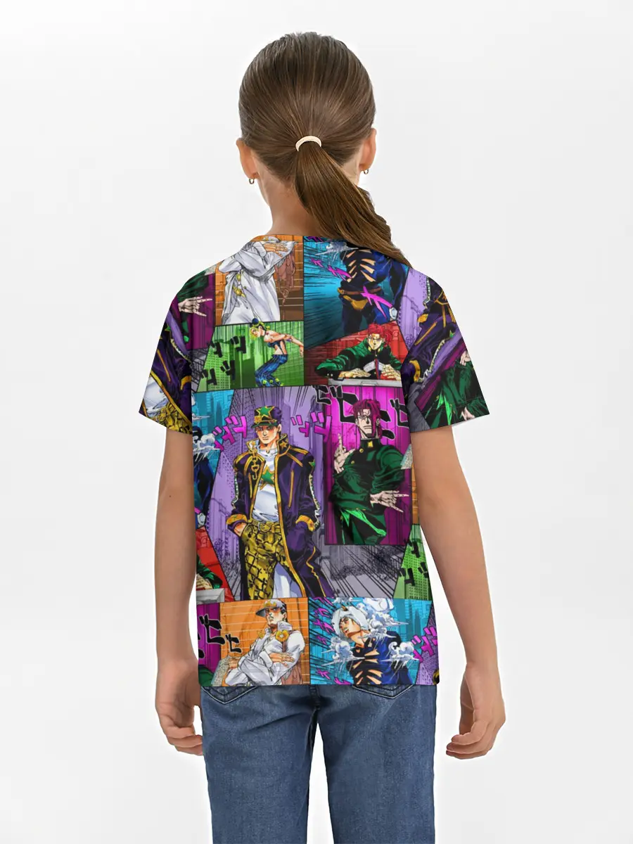 Детская базовая футболка / Джоджо все герои