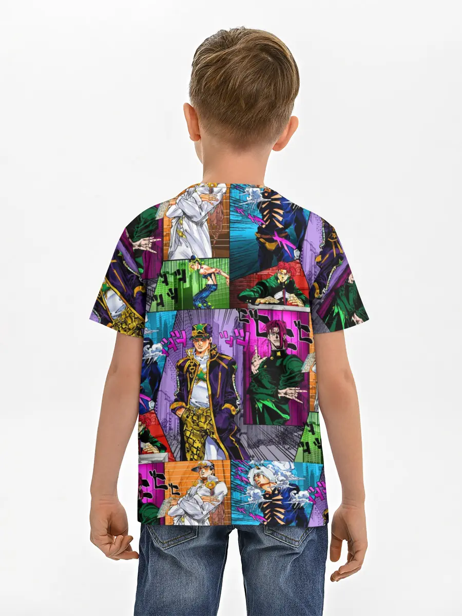 Детская базовая футболка / Джоджо все герои