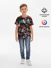 Детская базовая футболка / Гранжевый абстрактный узор