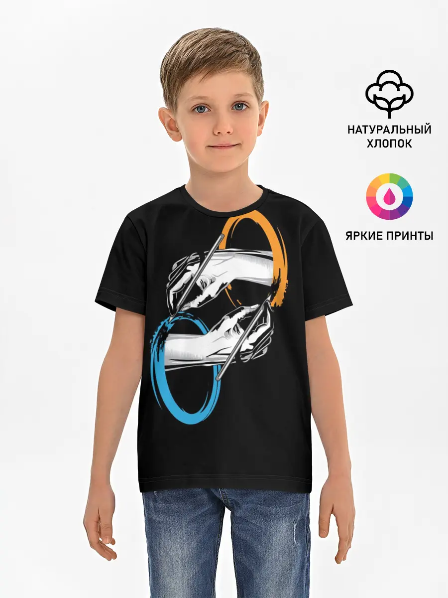 Детская базовая футболка / Portal