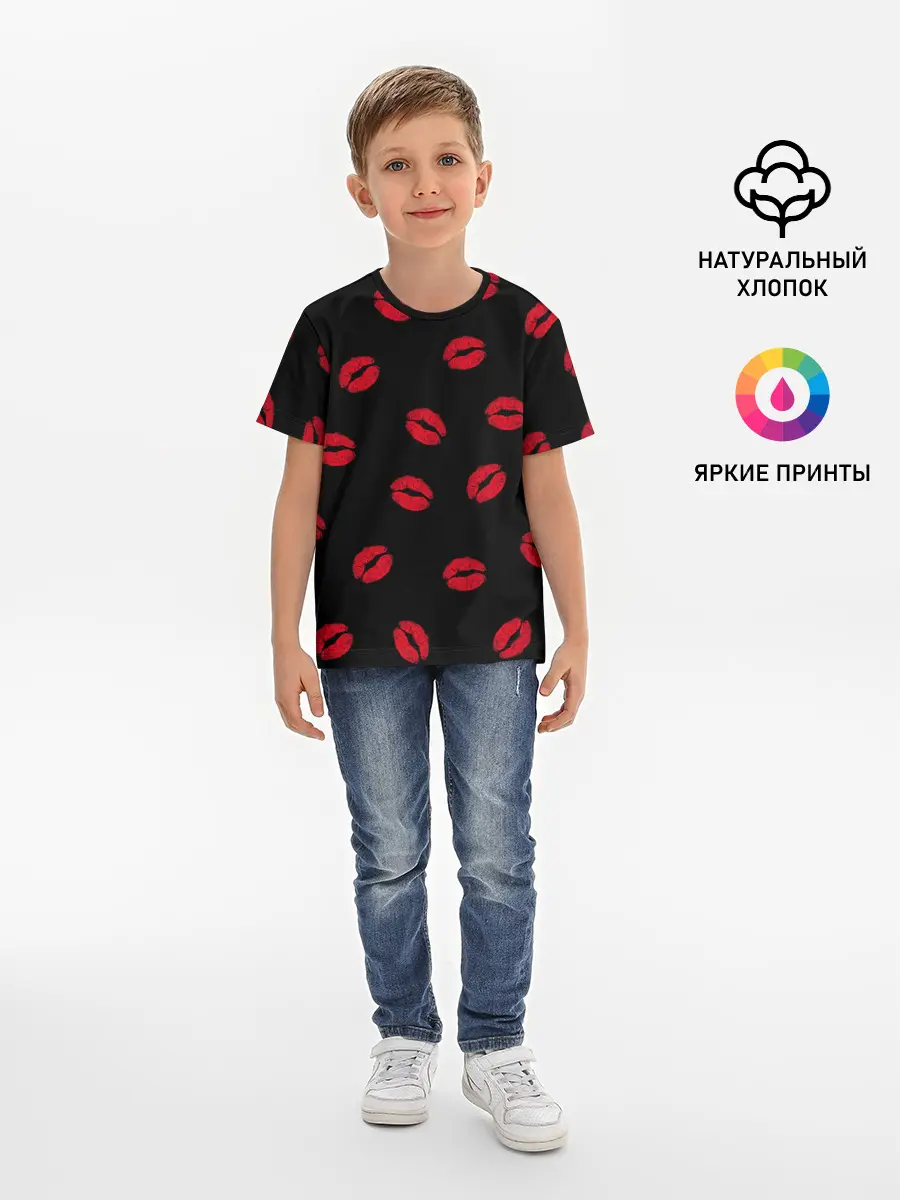 Детская базовая футболка / Поцелуи