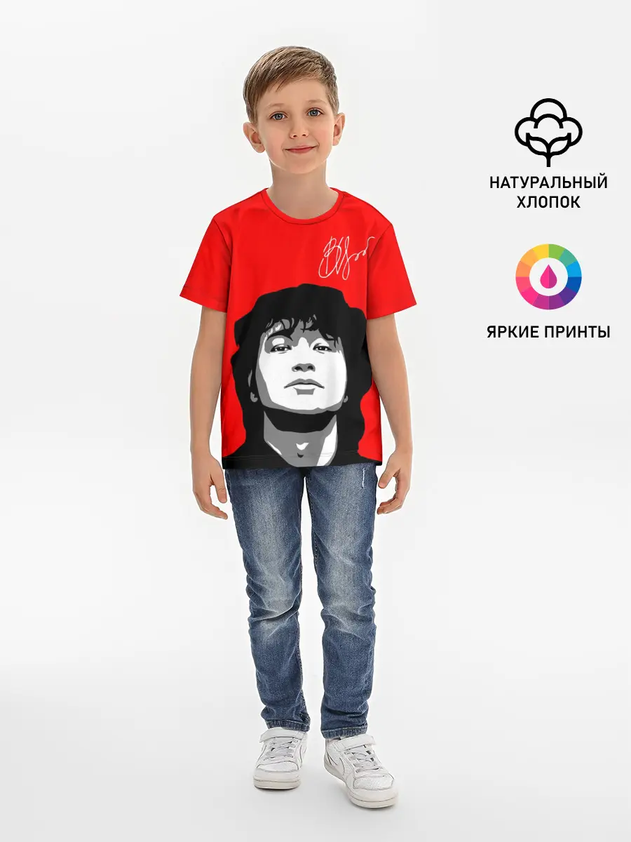Детская базовая футболка / ВИКТОР ЦОЙ