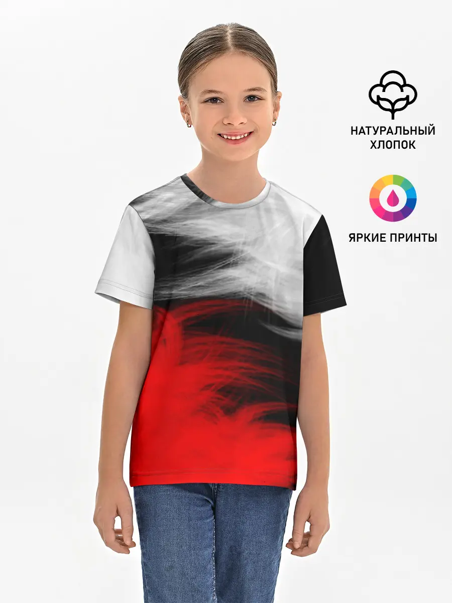 Детская базовая футболка / ПЕРЬЯ