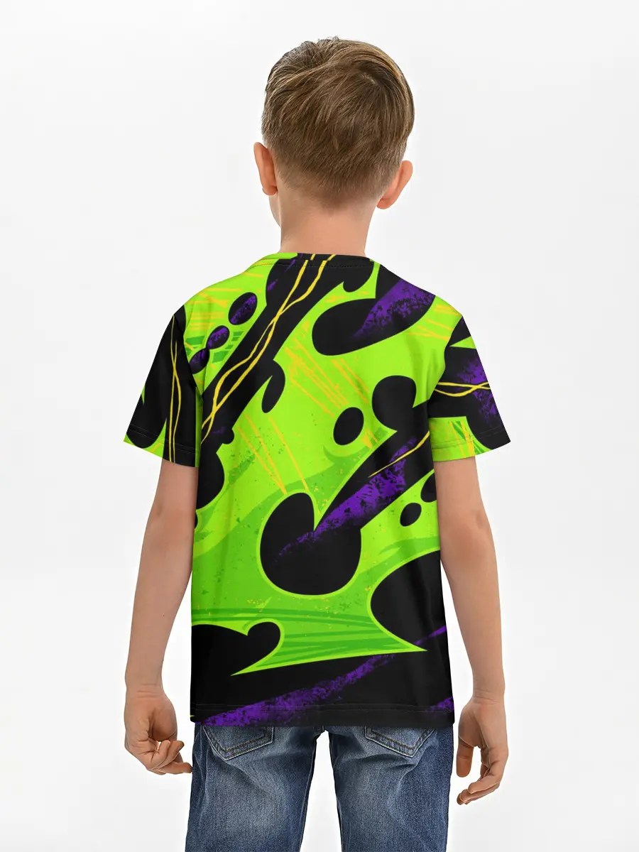 Детская базовая футболка / КИСЛОТНАЯ ОРГАНИКА | НЕОНОВАЯ