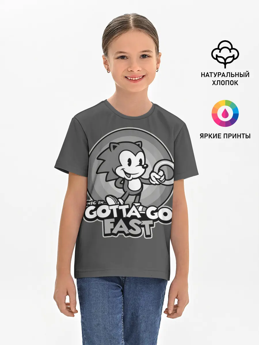 Детская базовая футболка / Retro Sonic