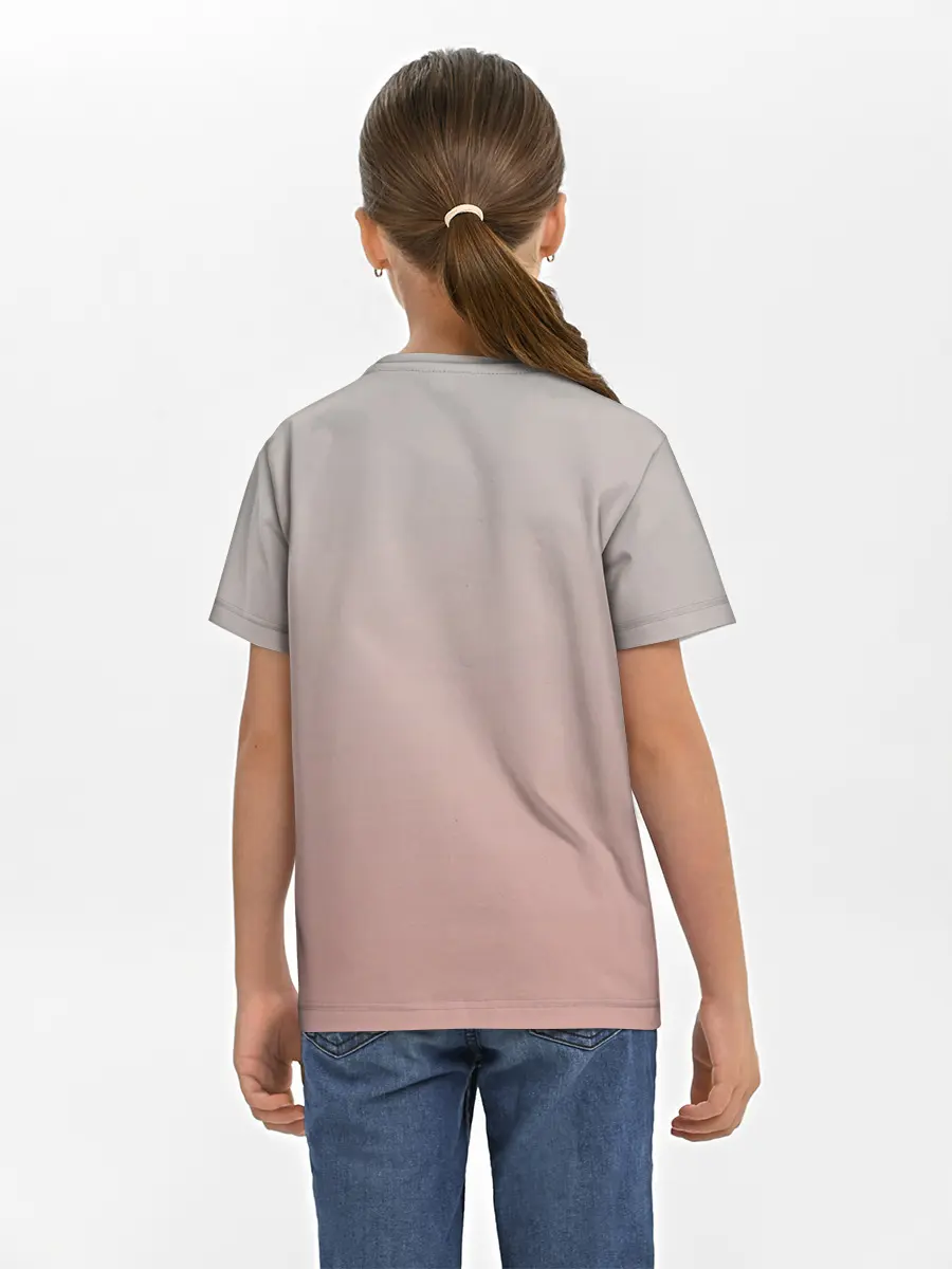 Детская базовая футболка / малышка спит ушки котики