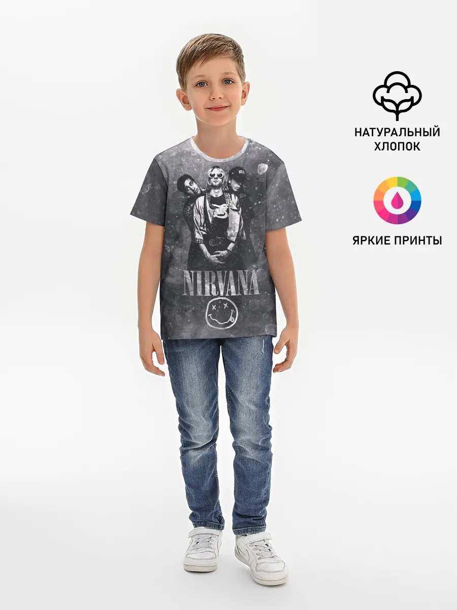 Детская базовая футболка / Nirvana