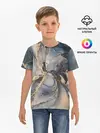 Детская базовая футболка / Fluid art ink mix