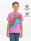 Детская базовая футболка / Принцесса единорогов
